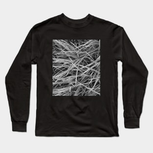 Silver needles pattern - Abstract photography Long Sleeve T-Shirt